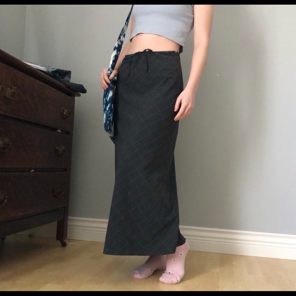 Vintage plaid maxi skirt - Picture 2 of 4